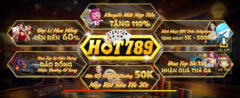 Hot789 Club - Khuyến mãi tiền thưởng 110%